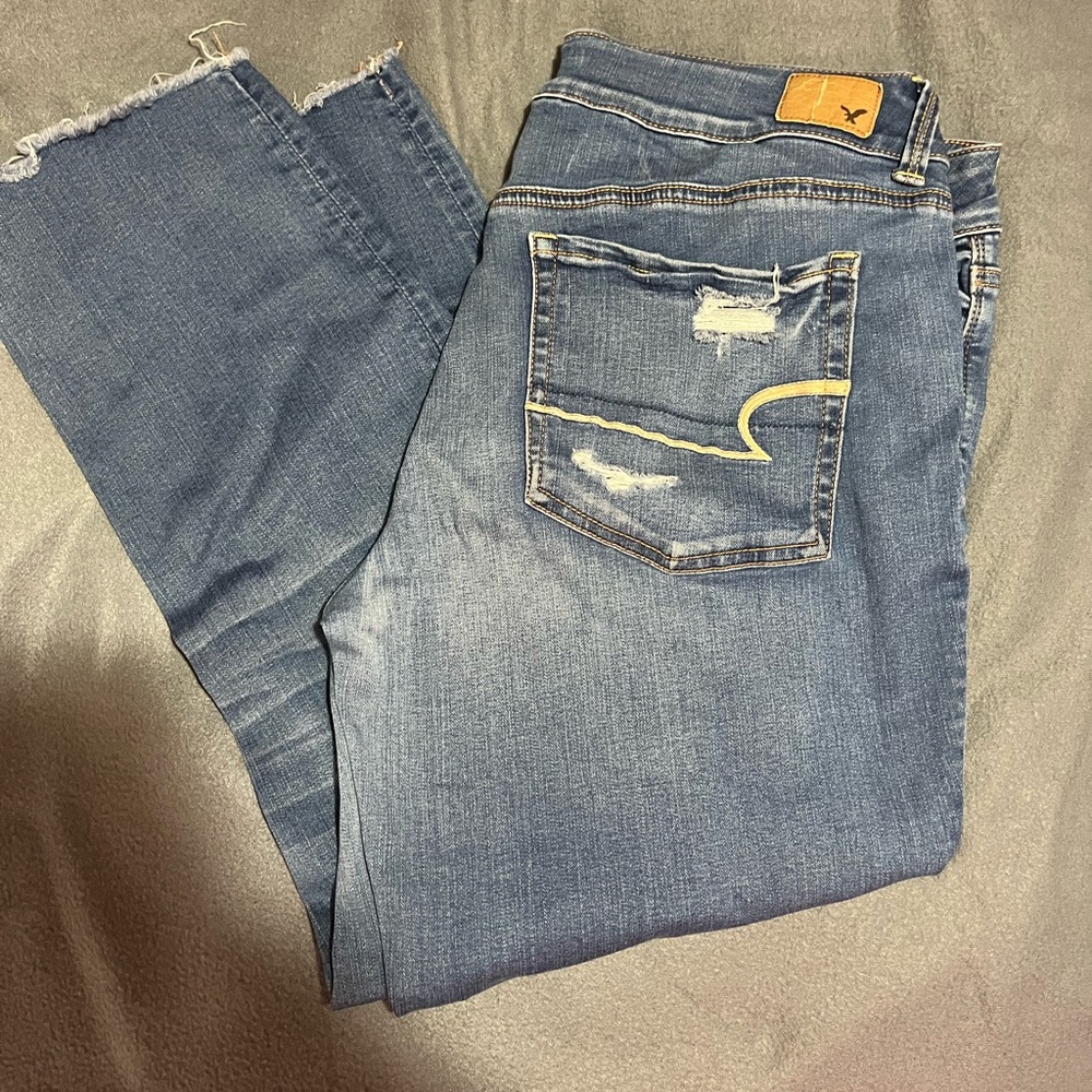 American Eagle Blue Artist Crop